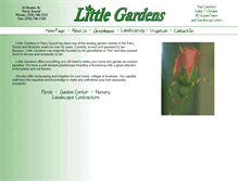 Tablet Screenshot of littlegardens.ca